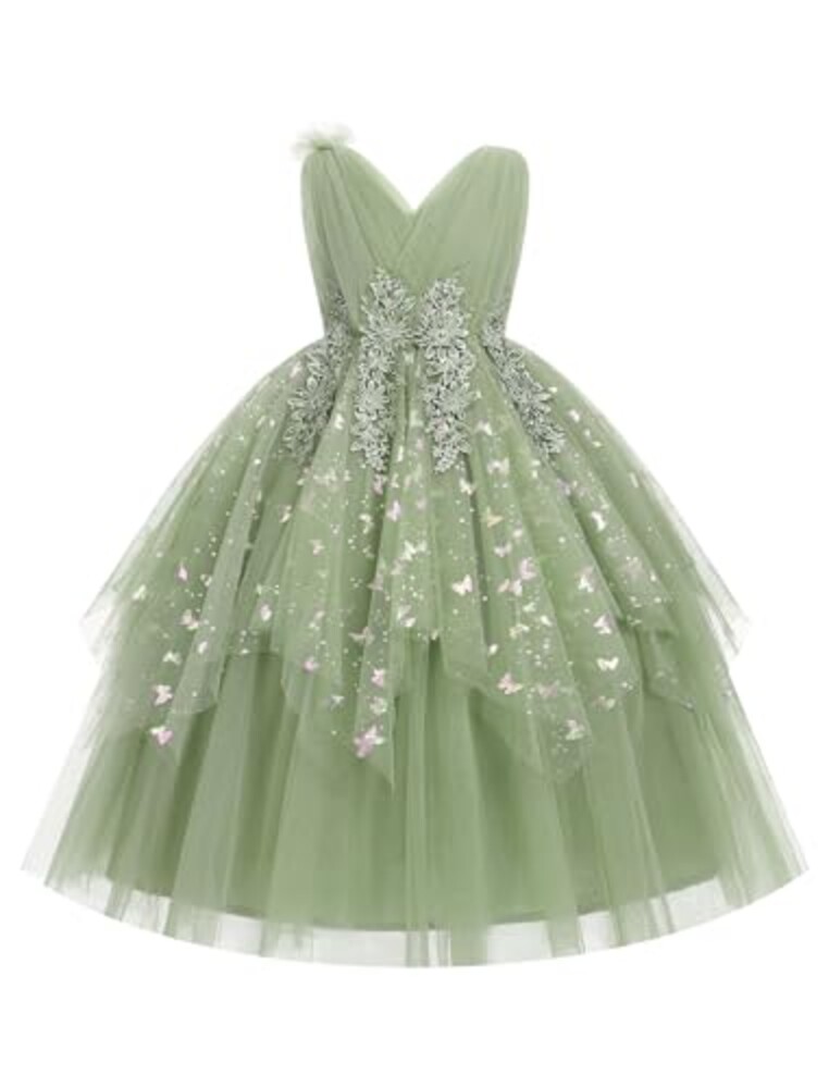 IBAKOM Flower Girl Formal Wedding Butter