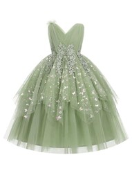 IBAKOM Flower Girl Formal Wedding Butter