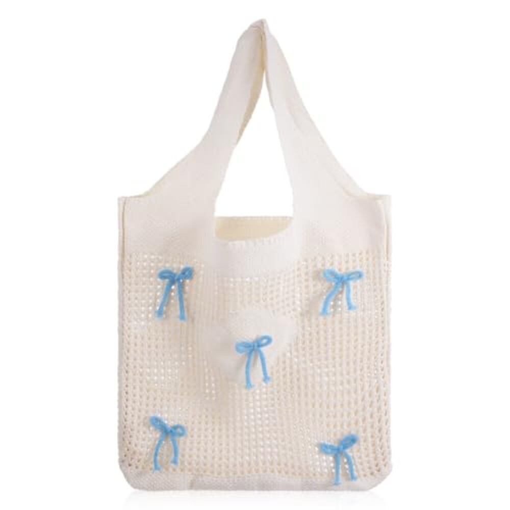 cobee Crochet Tote Bag, Crochet Beach Ba