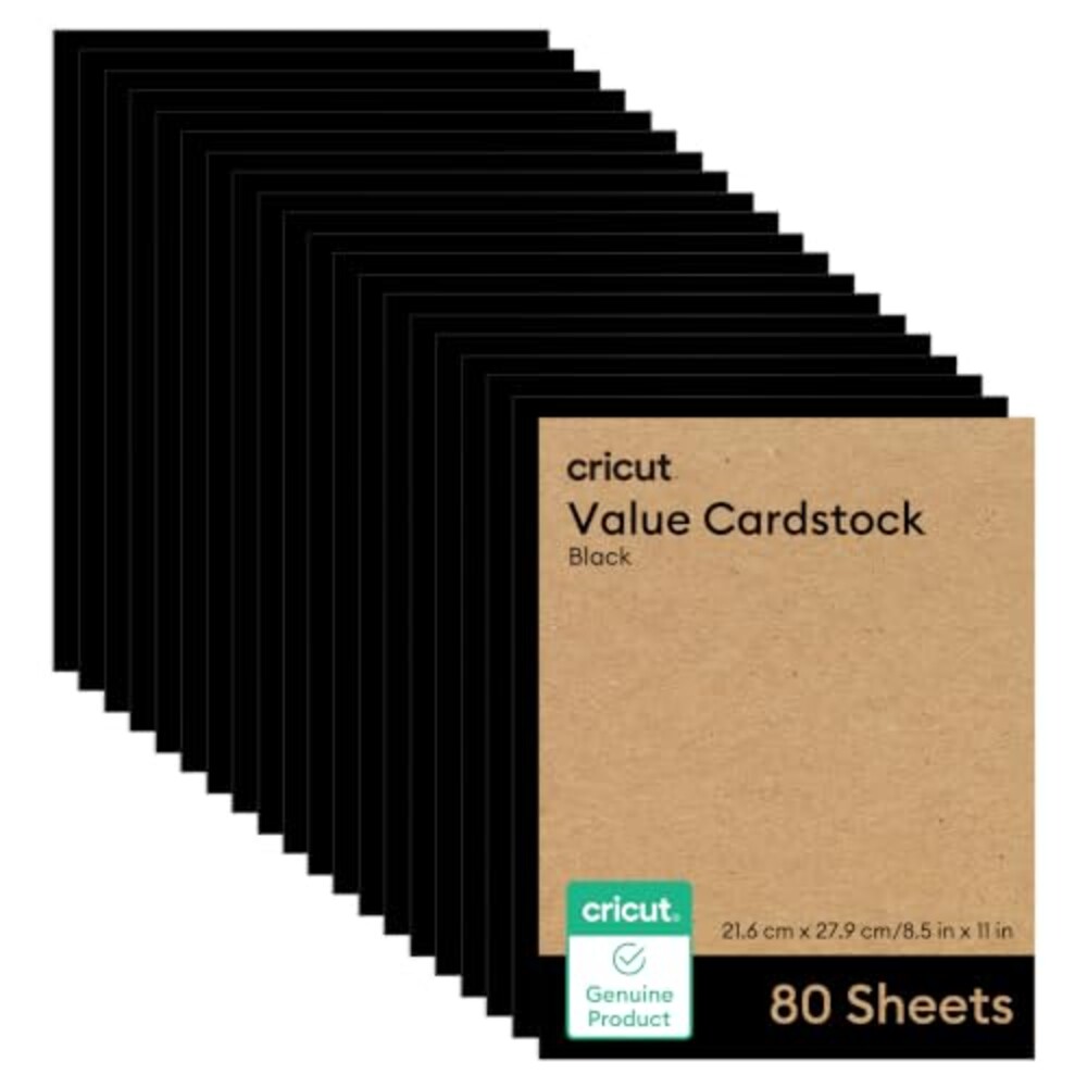 Cricut® Value Cardstock, Black - 8.5 in