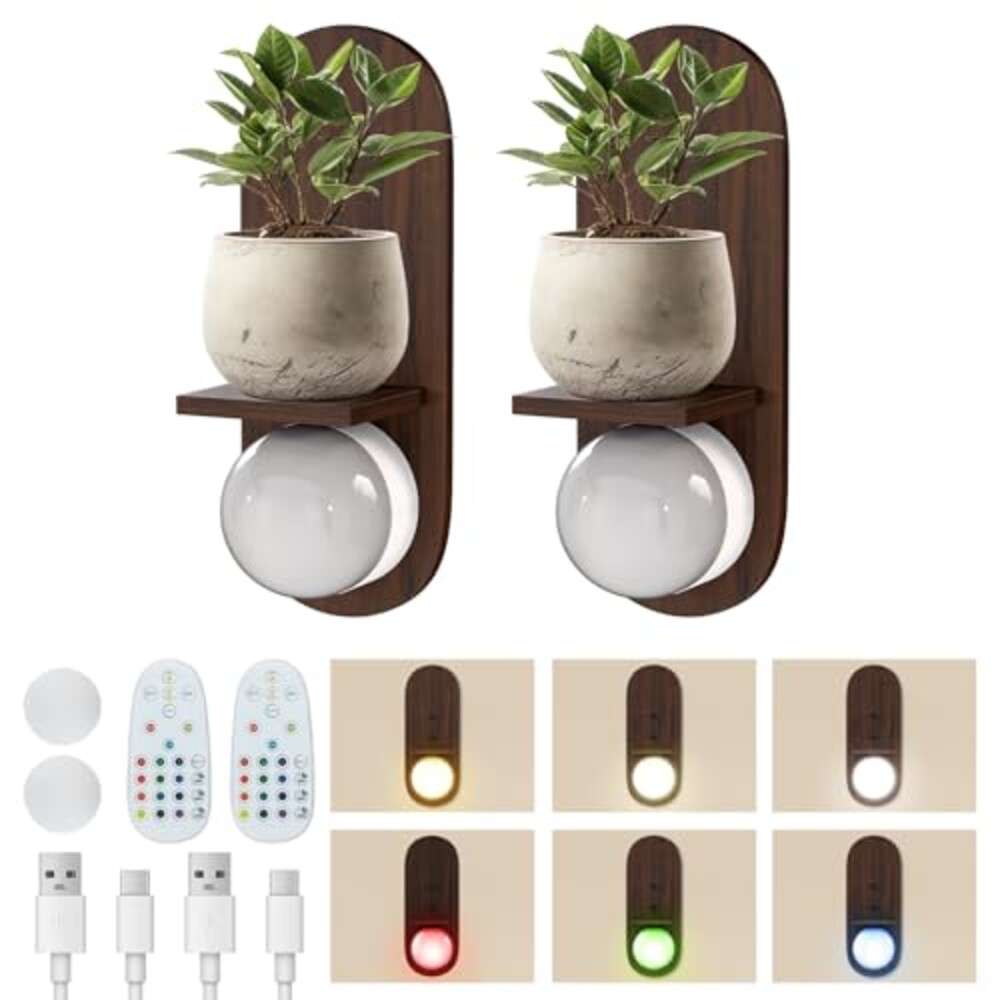 fnmobe Battery Operated Wall Sconce with