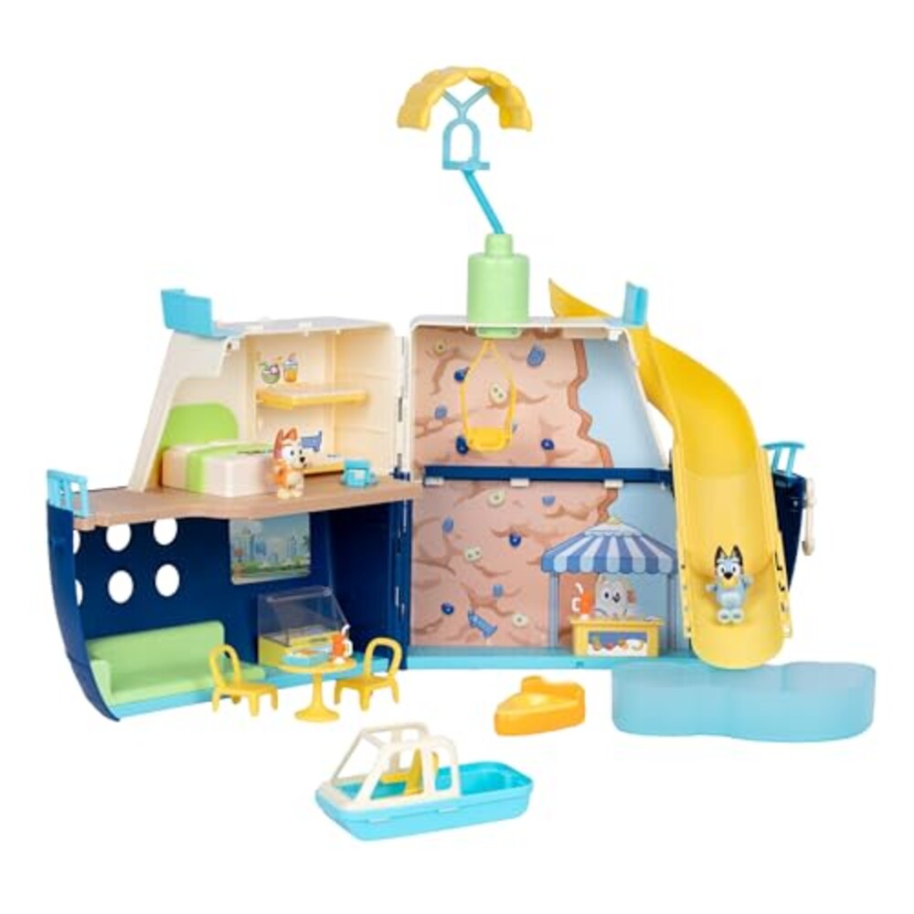 BLUEY Cruise Ship Playset with Slide, 15