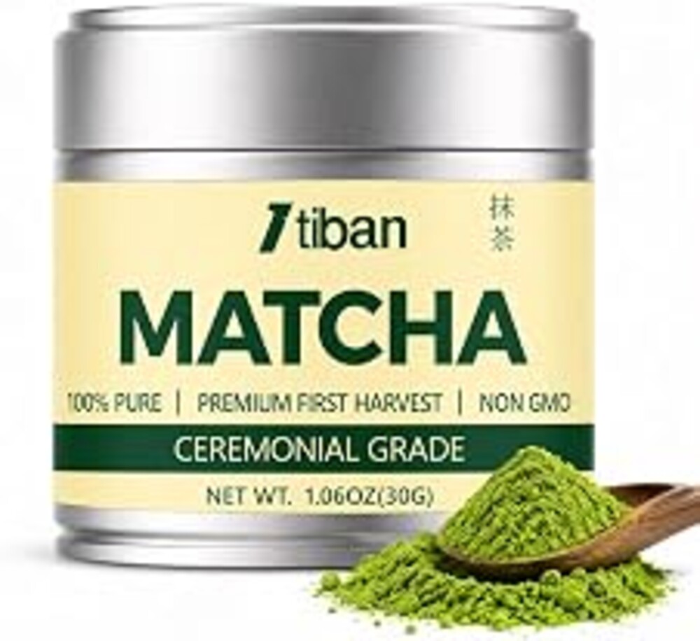 Matcha Powder Premium First Harvest, Ceremonial Grade Matcha, Green Tea Matcha Latte, Rich Flavor, 100% Vegan Sugar-Free with No Fillers, Radiation-Free (30g/1.06oz)
