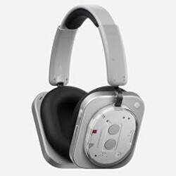 Nothing Headphone (1) Hybrid Active Noise Cancelling Headphones, Wireless Over-Ear Headphones with 6 Mics, 80Hrs Playtime, Hi-Res Audio, KEF-Tuned, Spatial Sound, Comfort Fit & Fast Charging White