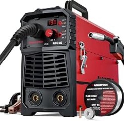 ARCCAPTAIN 130A Flux Core Welder MIG Welder 110V Gasless MIG Stick Lift TIG | Synergy Control, Beginner Friendly, 3 in 1, Gasless Wire Feed Welder, Portable for Home Repair, DIY, Include 2lb Welding Wire