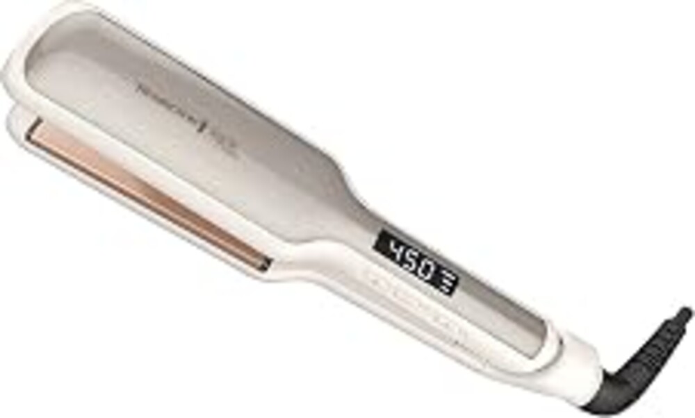 Remington Shine Therapy 2 Inch Hair Straightener, Argan Oil & Keratin | Ceramic flat iron plates infused with Argan Oil and Keratin, reduces frizz for shiny, smooth results.