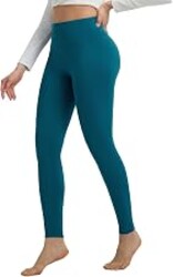 baleaf Womens Fleece Lined Leggings Thermal No Front Seam Yoga Leggings | Winter Warm Leggings High Waisted, Soft Stretchy Fabric, Back Pockets, Yoga, Workout, Casual Wear for Cold Weather