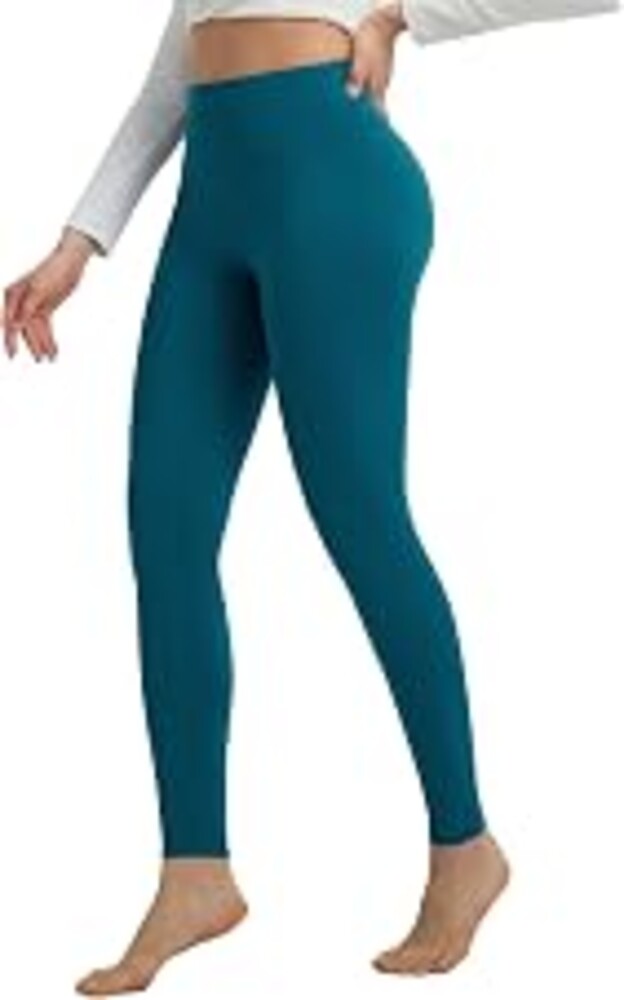 baleaf Womens Fleece Lined Leggings Thermal No Front Seam Yoga Leggings | Winter Warm Leggings High Waisted, Soft Stretchy Fabric, Back Pockets, Yoga, Workout, Casual Wear for Cold Weather