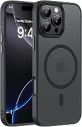 Miracase Magnetic for iPhone 16 Pro Max Case, 6.9 inch, Slim, Black | Compatible with MagSafe, Translucent Matte, Military-Grade Protection, Anti-Fingerprint, Shockproof Protective Phone Cover