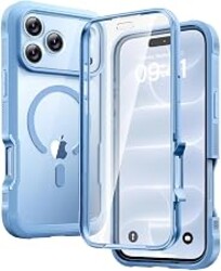 Diaclara Magnetic for iPhone 18 Pro Case with Screen Protector, Glacier | Fit for MagSafe, Built‑in Anti‑Scratch Touch‑Sensitive Screen Protector, 360° Dual‑Layer Rugged, Mil‑Grade Drop Protection