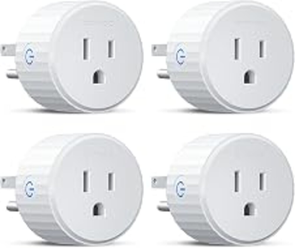 Govee Smart Plug, WiFi Outlet Compatible with Alexa & Google Assts, 4 pcs | Smart Home Plugs, 15A WiFi Outlet, Timer Function and Group Controller, No Hub Required, ETL & FCC Certified, 2.4G Only