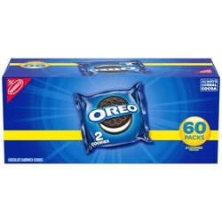 OREO Chocolate Sandwich Cookies, 60 Snac