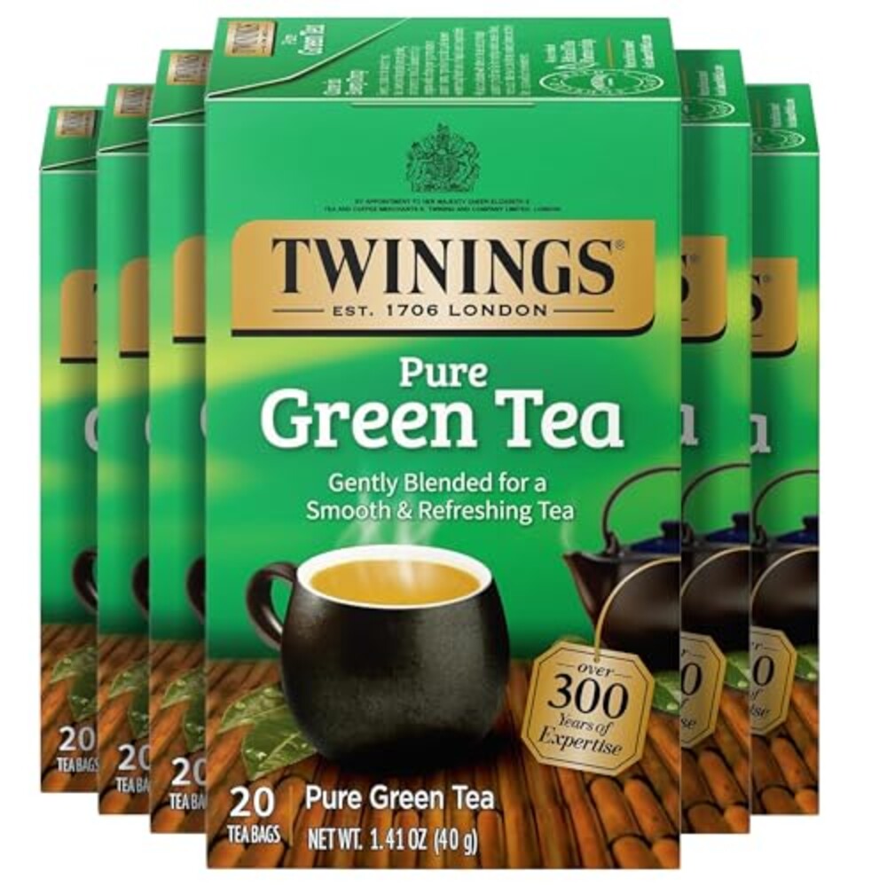 Twinings Pure Green Tea, Caffeinated, Te