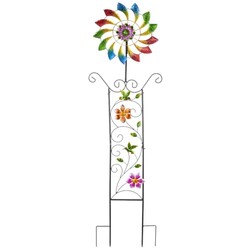 51.8" Wind Spinner with Garden Trellis,