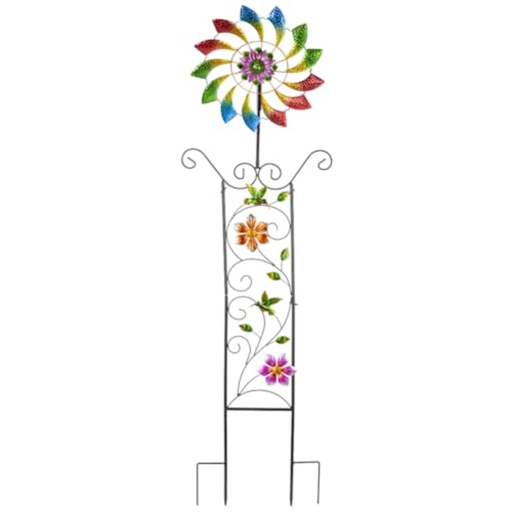 51.8" Wind Spinner with Garden Trellis,