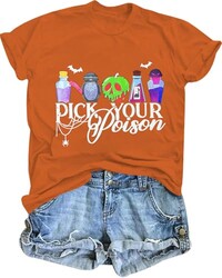 Halloween Shirts for Women Witch Hallowe