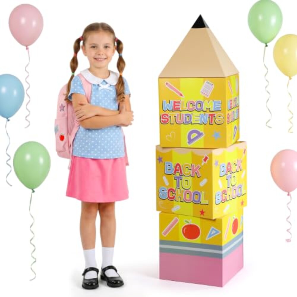 Acostop 46" 3D Pencil Paper Box Back to