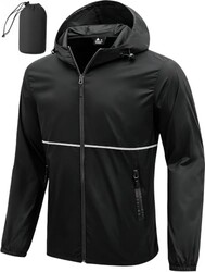 ZITY Men's Rain Jacket Waterproof Lightw