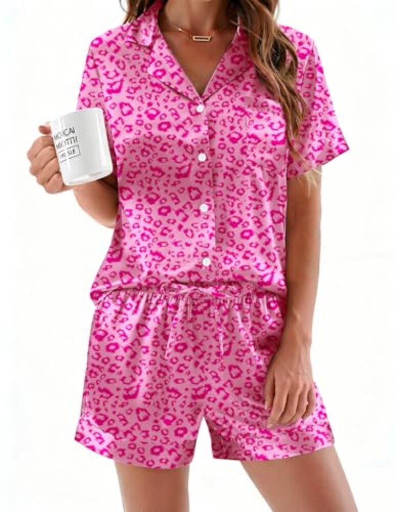 Ekouaer Silk Pajamas for Women Button Up
