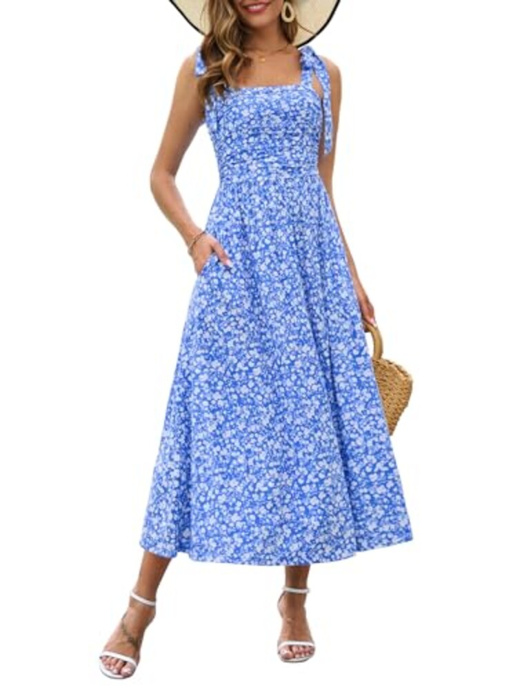 Zattcas Womens 2026 Summer Tie Shoulder