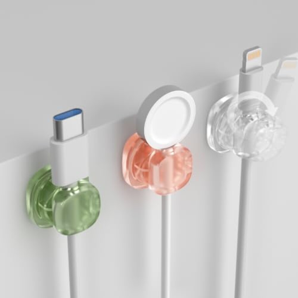 3 Pack Rotating Cable Organizer, 360° Sw