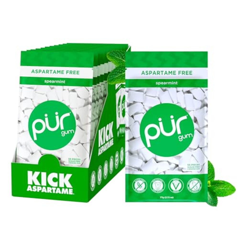 PUR Gum, Spearmint, Xylitol Gum, No Arti