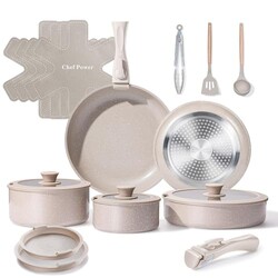 Chef Power Ceramic Nonstick Pots and Pan