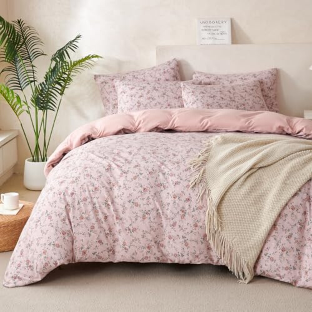 TISPLR King Size Duvet Cover Floral Soft