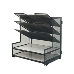 5-Tier Metal Office Desk Organizer,Paper