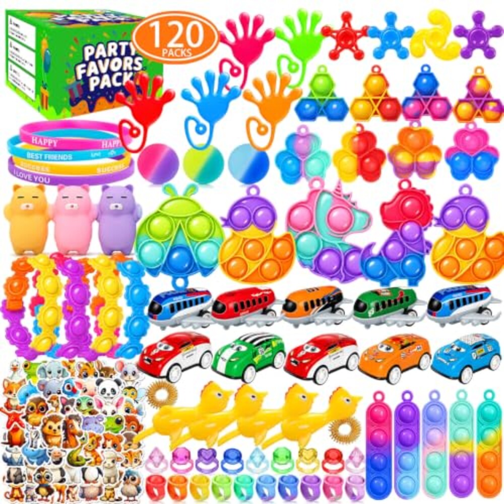 SUNNERLY 120 PCS Party Favors for Kids 4