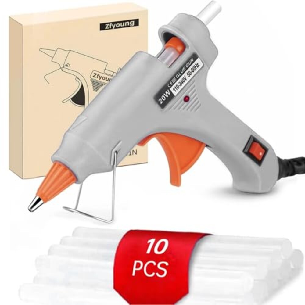 Zfyoung Mini Hot Glue Gun Kit with 10 St