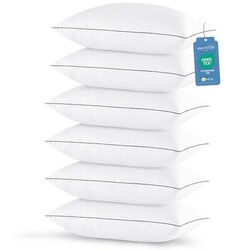 JOLLYVOGUE Pillows Queen Size Set of 6,