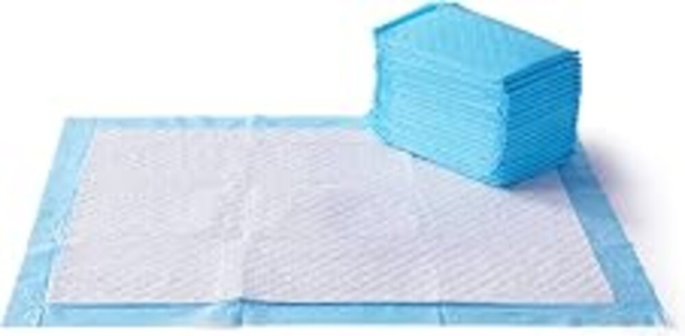 Amazon Basics Super Absorbent Dog and Puppy Potty Pads, Leak-Proof 5-Layer Design with Quick-Dry Surface for Housebreaking, Heavy Duty Absorbency, X-Large, 28 x 34 Inch, Blue & White, 25-Pack