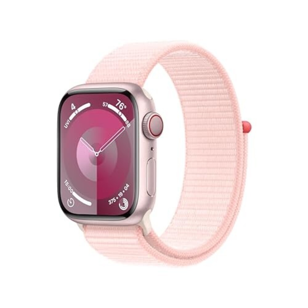APPLE WATCH SERIES 9 GPS CELLULAR 41MM ALUMINUM LIGHT PINK SPORT LOOP PINK
