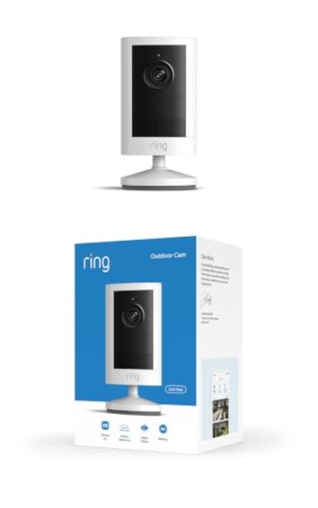 Ring Outdoor Cam 2K (newest model), Batt