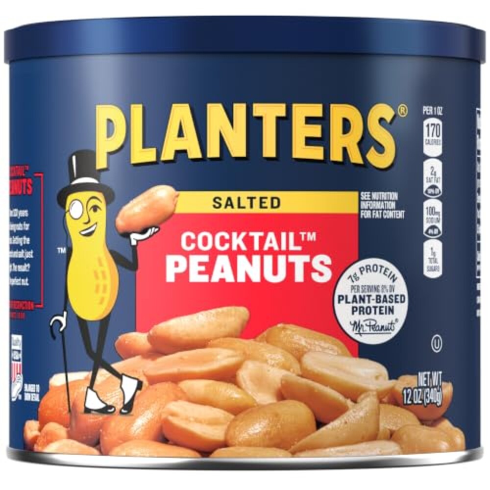 PLANTERS Salted Peanuts, Plant Based Pro