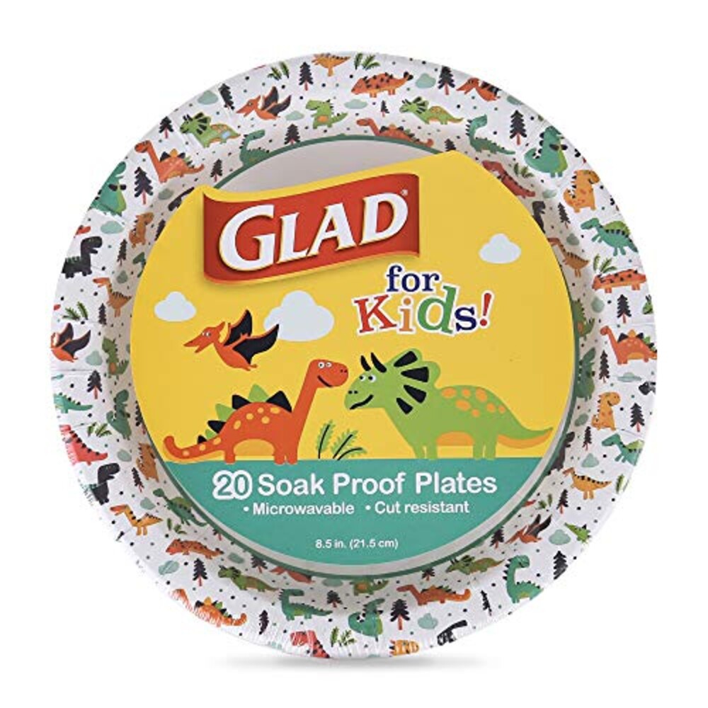 Glad for Kids Disposable Paper Plates, D