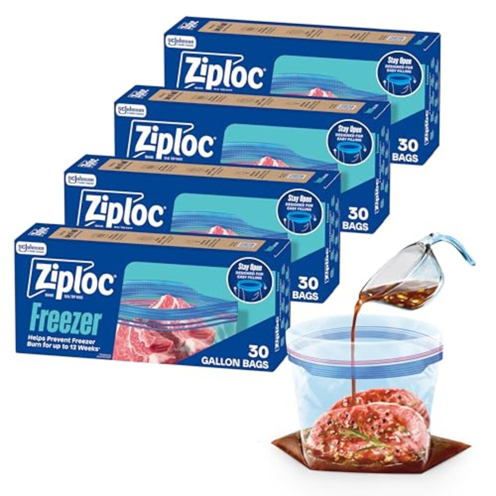 Ziploc Gallon Freezer Bags, Food Storage