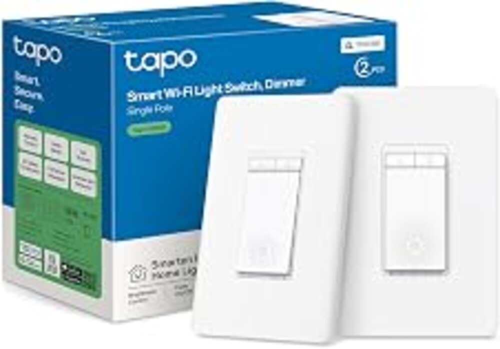 Tapo Matter Smart Dimmer Switch S505D(2-Pack), Single Pole | Need Neutral Wire, Voice Control w/Siri, Alexa & Google Home, UL Certified, Timer & Schedule, Easy Guided Install