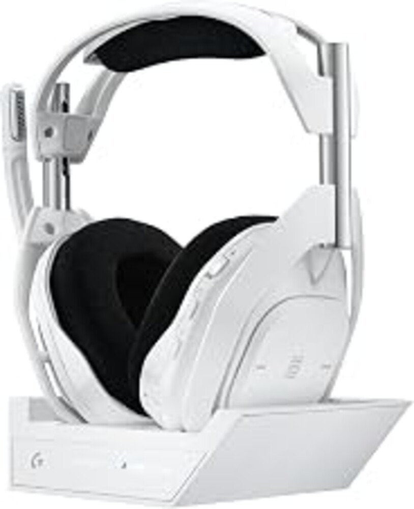 Logitech G Astro A50 X Multi-Platform Wireless Gaming Headset - White | For PS5, Xbox, PC, Switch - PLAYSYNC Video & Audio Switcher, HDMI 2.1 4K 120Hz VRR, 24bit/48kHz, <24hr Battery, 2.4GHz & BT