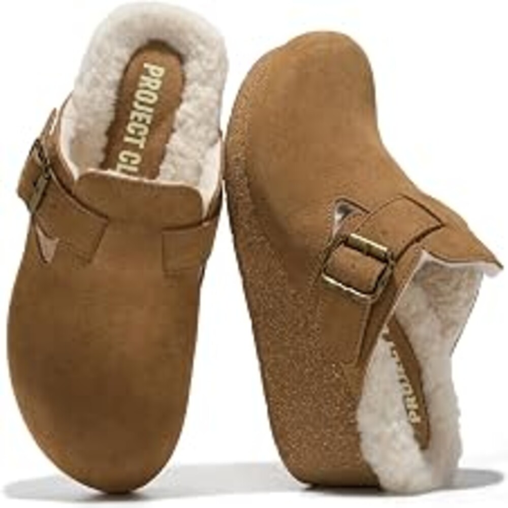 Project Cloud Genuine Leather Platform Clogs for Women - Womens Mules | Non Slip Platform Womens Clogs Soft Insole Heeled Clogs & Mules for Women - Wedge Sandals Women Footwear Heeled Womens Shoes