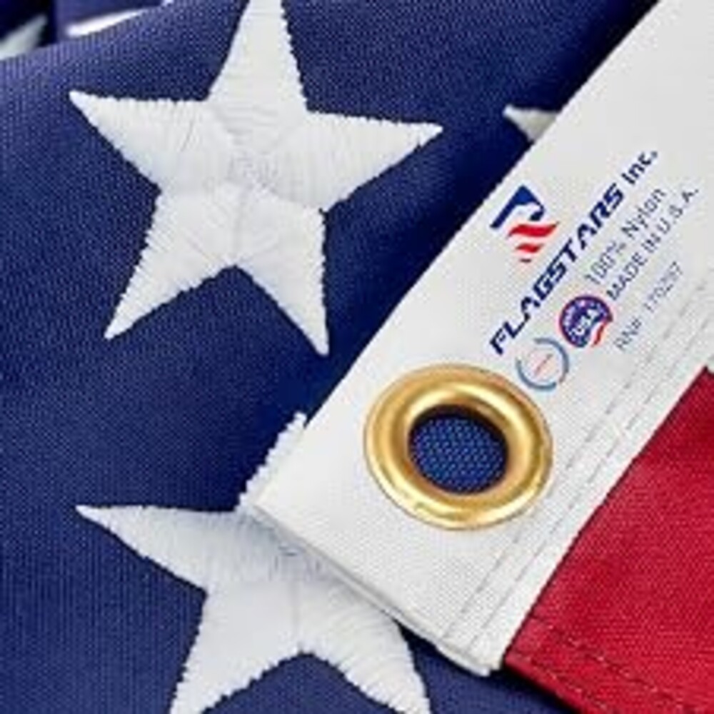 Made in USA American Flag 2.5x4Ft, Heavy Duty Nylon Outdoor Flag, Durable Construction for All Weather and High Wind Use, Fade Resistant, Weather Resistant, Long Lasting Premium Quality USA Flag