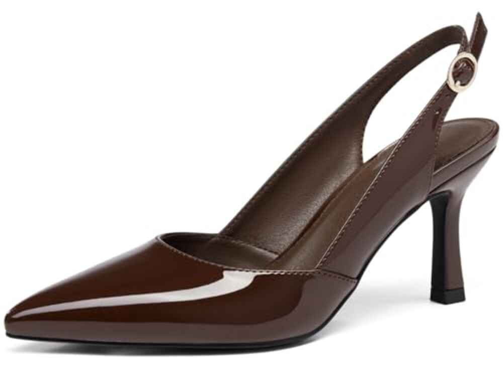 Rilista Women's Slingback Kitten Heels C