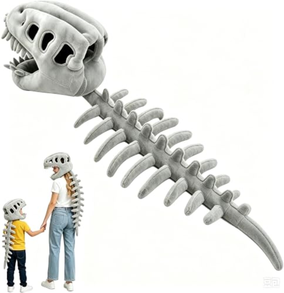 Dinosaur Skeleton Costume,Cozy Plush 3D