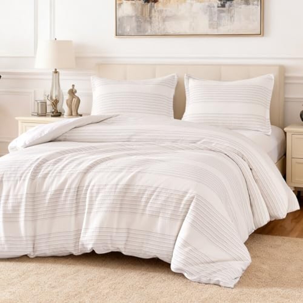 Amazon Basics Duvet Cover Waffle Weave 3
