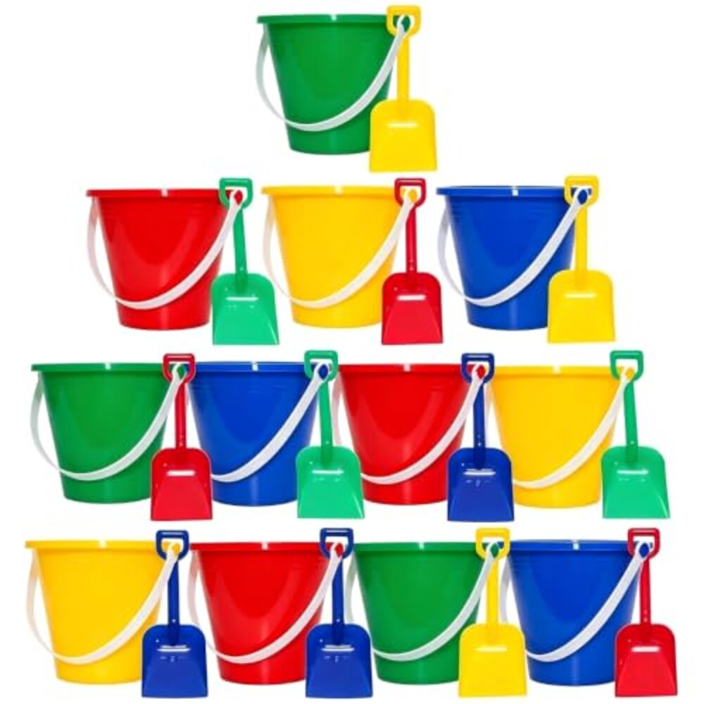 Holady 12 Pack 5'' Inch Sand Beach Bucke