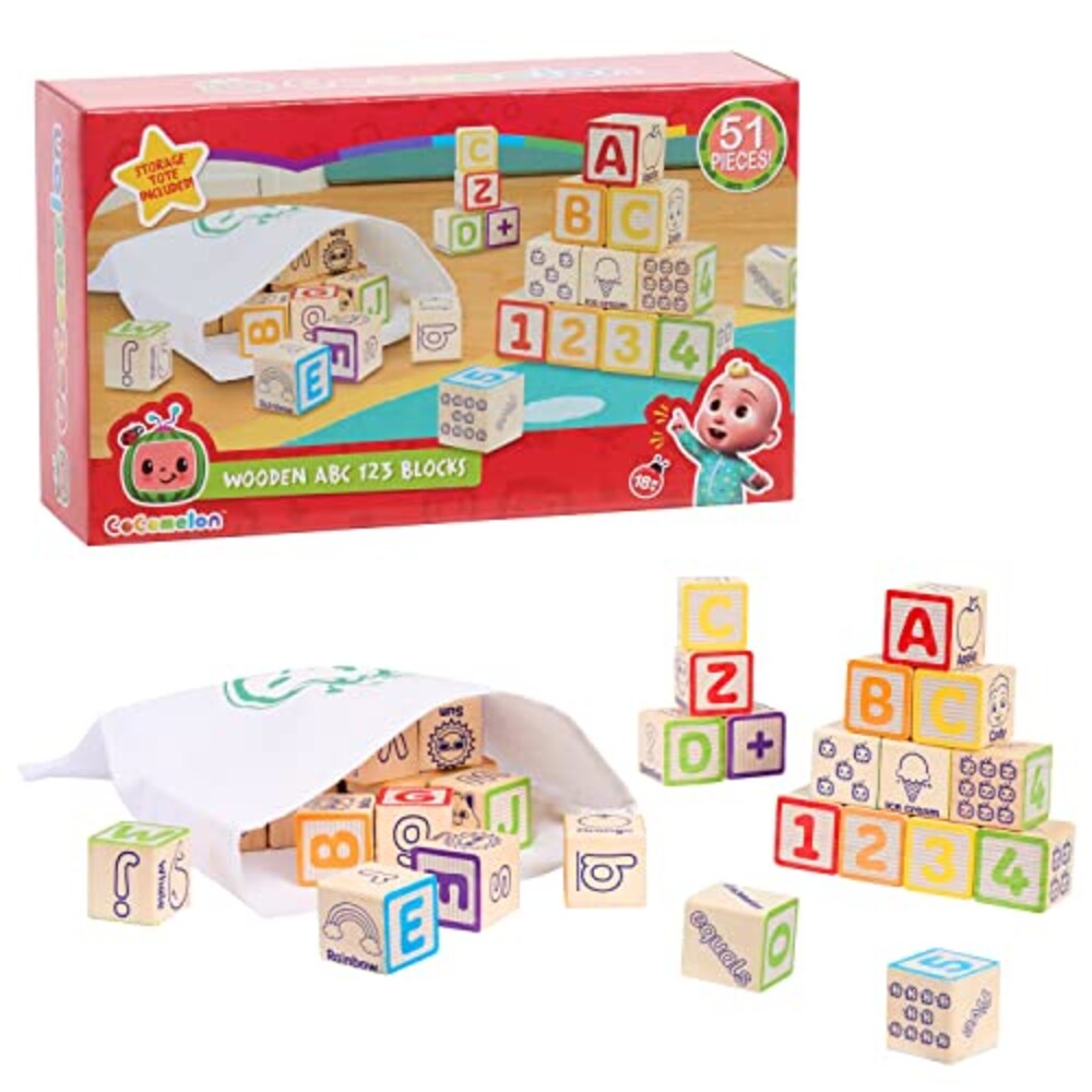 CoComelon 51-piece Classic ABC Wooden Bl