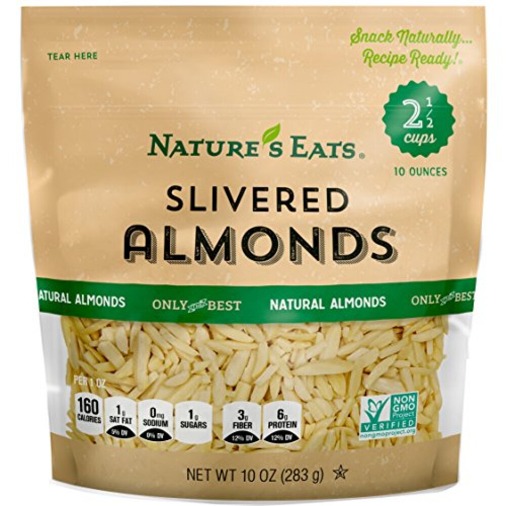 Nature's Eats Blanched Slivered Almonds,