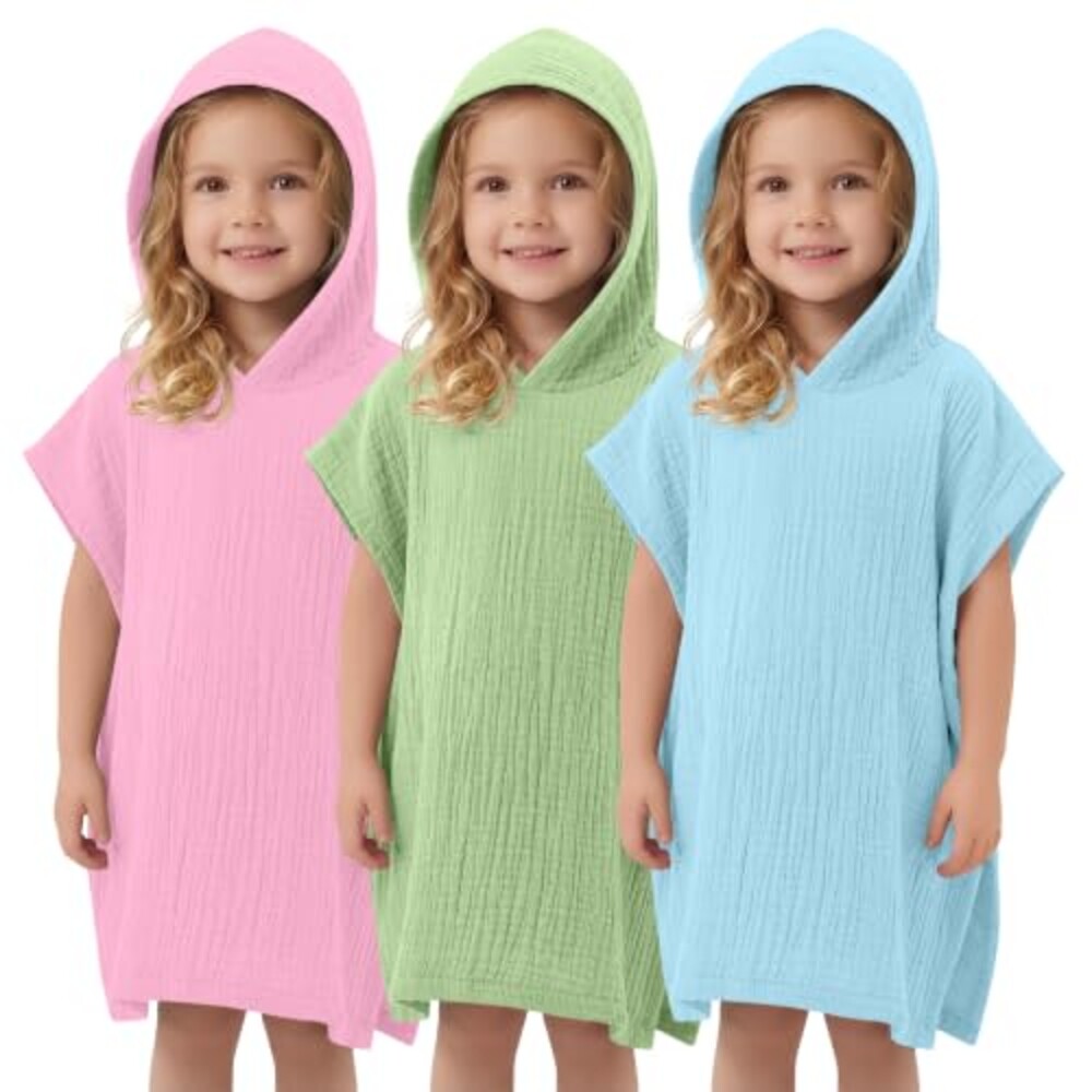 Custoneei 3 Pack Toddler Girl Hooded Swi