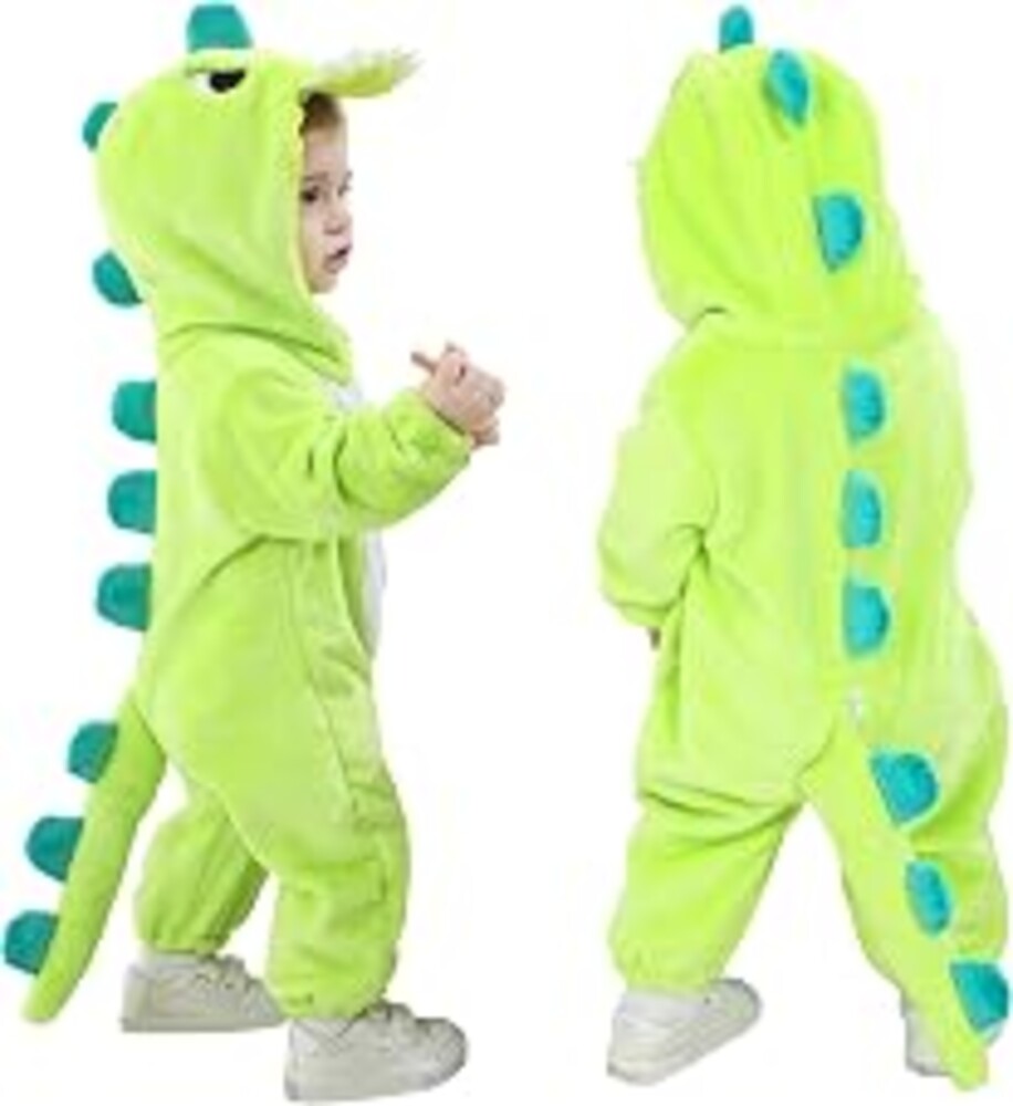 Toddler Dinosaur Costume, Baby Hooded Animal Romper Jumpsuit for Dress Up
